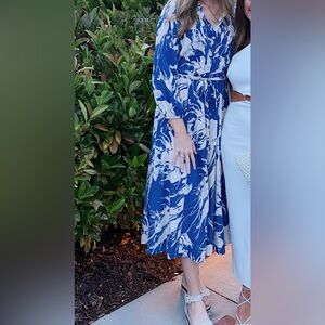 Zara blue midi